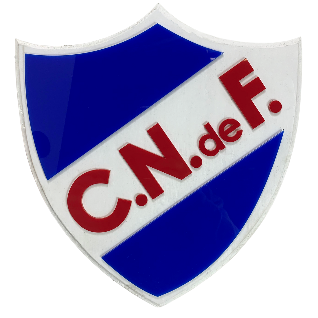 Escudo Club Nacional de Football. Producto Oficial. Realizado en madera y acrílico. 